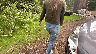 Lesbians Having Fun Outside
