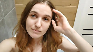 Hot Girl Starts to Squirt on Her Own From Her Wet Pussy