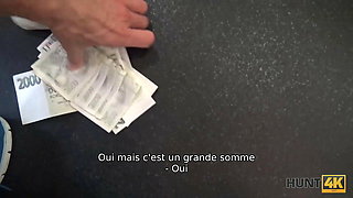 HUNT4K. Cuckold for cash permits hunter to fuck his GF