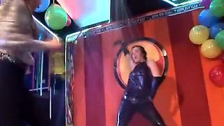 Hot European Party. Stylish pussies fucking in clothes