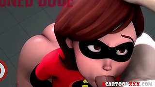 Big ass 3d milf riding and taking doggystyle sex