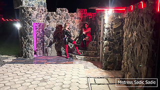 Hardcore Beating and Caning at Night by Two Merciless Dominatrixes Copy