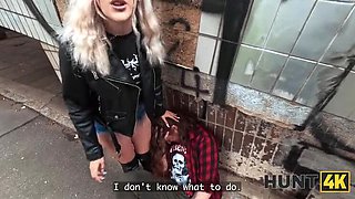 Hot Blonde with Natural Tits Gets Picked Up and Fucked Hard from Behind in HD