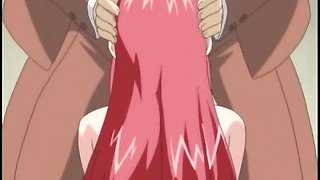 Busty hentai coed coed hot sucking dick and hard fucking in