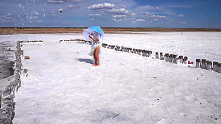 White Silence on Salt Lake Elton