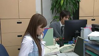 Best Japanese girl Chika Eiro in Horny Blowjob/Fera, Stockings/Pansuto JAV scene