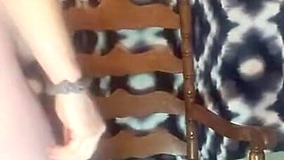 Risky Pregnant Furniture Slut