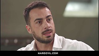 Kristof Cale, Francis X and Clmence Audiard Ignite Hardcore Threesome Orgy in Office with Anal Pounding
