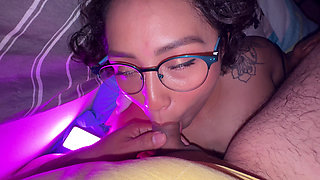 He sucks my small cock and I leave his mouth and face full of milk