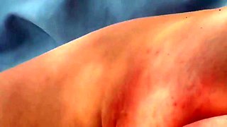 Naturist hairy college girl sunbathing spycam
