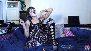 Hairy Clown Smokes