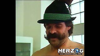 Hot slut blows some old bavarian peasant