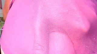 Close Up Anal and Prolapse in Nylon Panties with MILF Putarankahotmilf