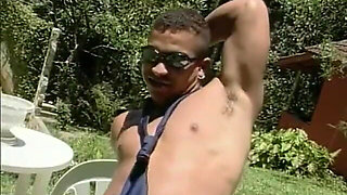 Hot Latina in Outdoor Gangbang