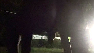 Fooling Around At Night Outside On The Sidewalk Fully Naked Part 4