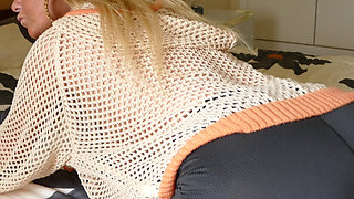 Big Butt Ass Spreading Masturbation Moaning Cum on My Bed