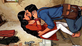Indian Woman Secret Sex with Plumber Bathroom Cartoon Ai