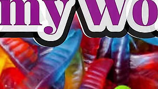 Ashley Ace and Pinkthehawk - Fun with Gummy Worms Part 1