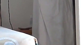 I Jerk off and Cum While Watching My Stepmother Put on a Bikini