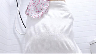 POV: Modest Hijabi Girl Towel Tease Soft, Sensual & Playful.