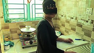 Hot Desi Step-Sister Fucked Hard in Kitchen - Bangla Talk Viral Sex