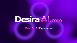3D Brunette Sinks Into Leather, Whiskey Bar Lust Under Amber Lights AI Generated