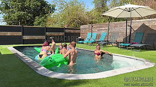 Orgy at the Pool