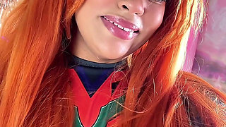 Asuka Cosplay Fart & Burp Compilation Plugsuit and Uniform Chubby Ebony
