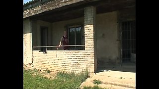 Old Grandpa Fucks Hot Teen With Big Tits Outside