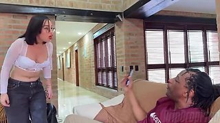 Angry Latina Teen Gets Creampied by Big Black Cock