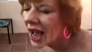 Lusty Granny Goes Black