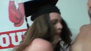 College Amateur Hotties Riding Dick During Dorm Room Party