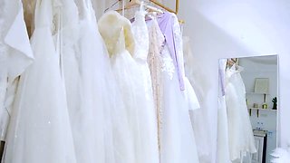 The secret in the bridal shop ~ A is inserted into the hairless tender pussy of the sister-in-law with !