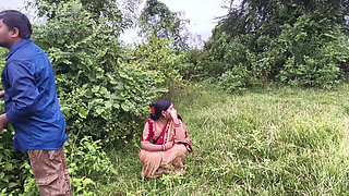 Odia Village House Wife Hard - Core Fuck with Her Boyfriend in Forest, Odia Wife Sex in Outdoor Forest