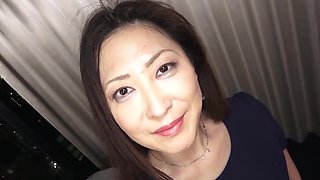 Ayono Nishi wears stockings while banged by a dude