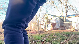 Pissing Pussy Loook From Behind so Great View Petite Hana Cute