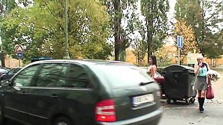 Young guy picks up old prostitute