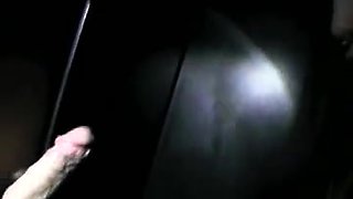 Fucking sucking  strangers through a Hole
