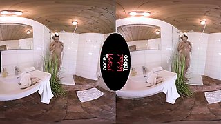 VIRTUAL TABOO - Shower Session With Busty Katrina Moreno