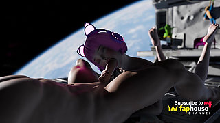 Catgirl Io Gets Her Tight Ass Fucked Hard on Nexus-3 Sloppy Blowjob & Massive Cumshots