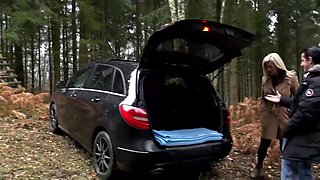 Pierced Marina Montana Takes Costas Antonis in Wild Outdoor Fuck