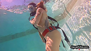 Scuba Flexing Muscle Stepmommy