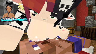 Minecraft Jenny Mod Fapcraft - Ellie, a Goth dommy mommy with a cow bikini and tasty milkers