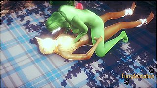 Pokemon Hentai - Gardevoir & Eevee Yiff 2:2