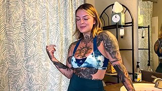 Femdom Puppy Play - Madeline s Post Gym Toilet