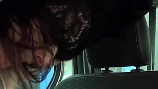 German Milf hops on the car and gets fucked