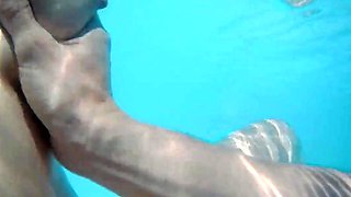 Skinny Dipping and Teasing in the Garden Pool - Amateur Teen