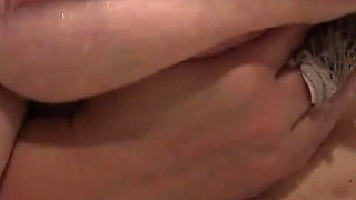Chic Big Tits Close-up Washing in the Bath. a Mature BBW with Wet Breasts.