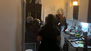 Kitchen Fisting Frenzy - Mature Sluts Stretched Wide Open