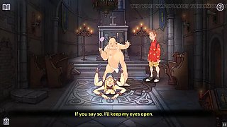 Jerry the Wanker Hentai Ep.2 - Naughty Priest Spanks Sexy Nun Demon in Hot Anime Fuck